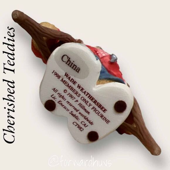 Cherished Teddies Club Figurine “Wade Weathersbee” #CT982 - Picture 5 of 9